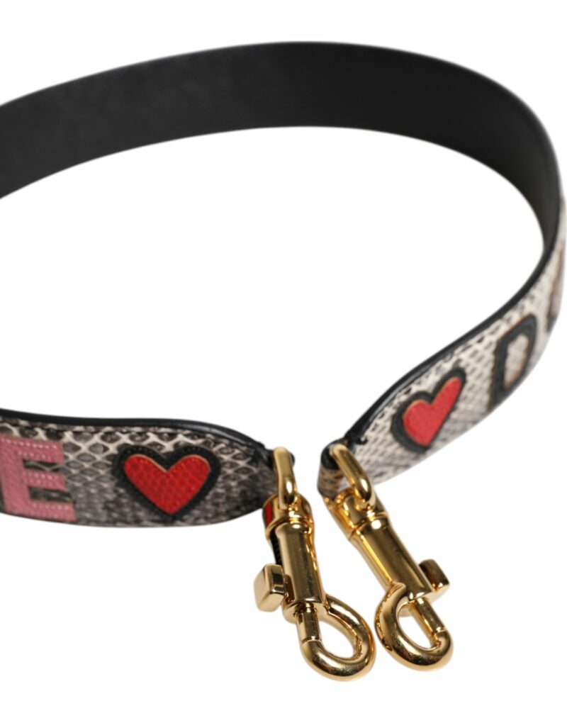 Dolce & Gabbana Multicolor DG AMORE Patch Bag Shoulder Strap - Image 4