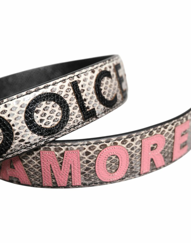 Dolce & Gabbana Multicolor DG AMORE Patch Bag Shoulder Strap - Image 5