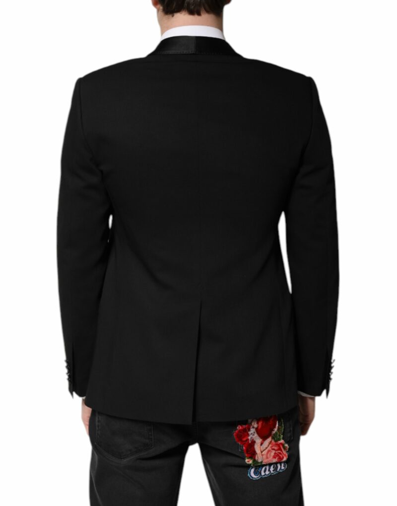 Dolce & Gabbana Black Single Breasted Men Coat MARTINI Blazer - Image 4
