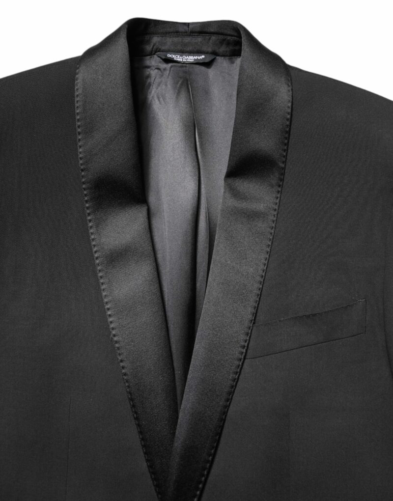 Dolce & Gabbana Black Single Breasted Men Coat MARTINI Blazer - Image 5