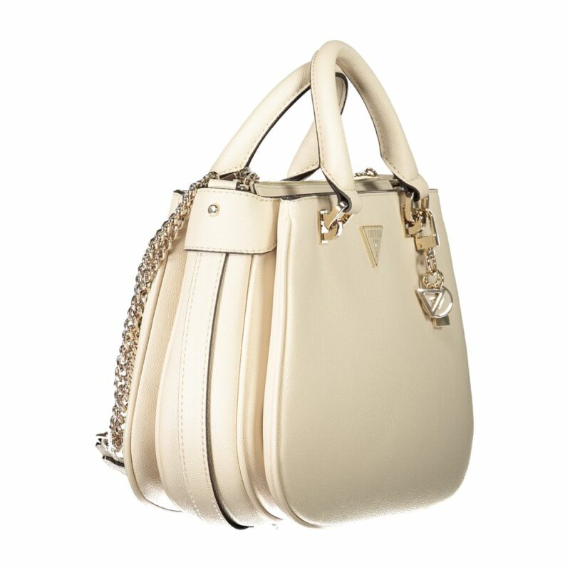 Guess Jeans Beige Polyethylene Women Handbag - Image 3