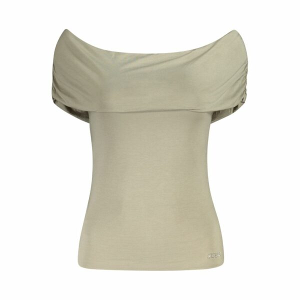 Guess Jeans Green Modal Tops & T-Shirt