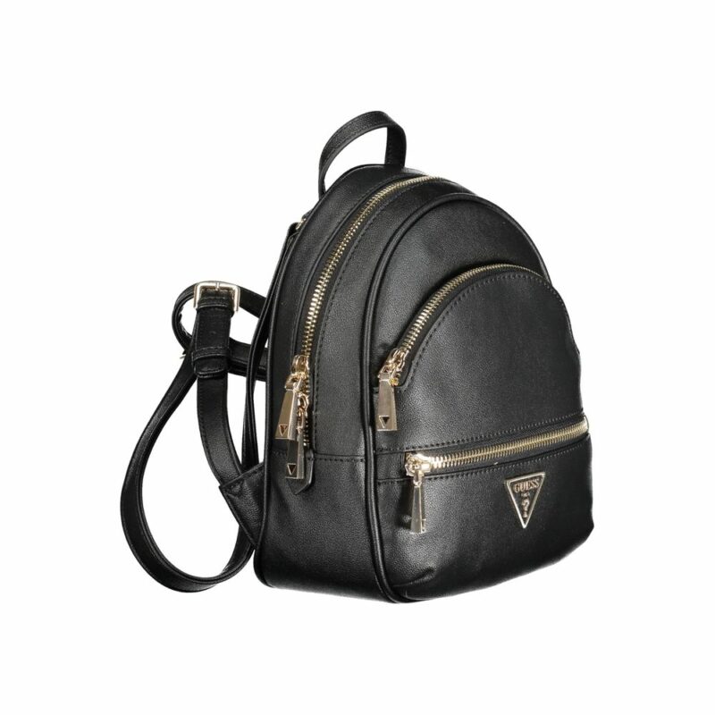 Guess Jeans Black Polyethylene Backpack - Image 3