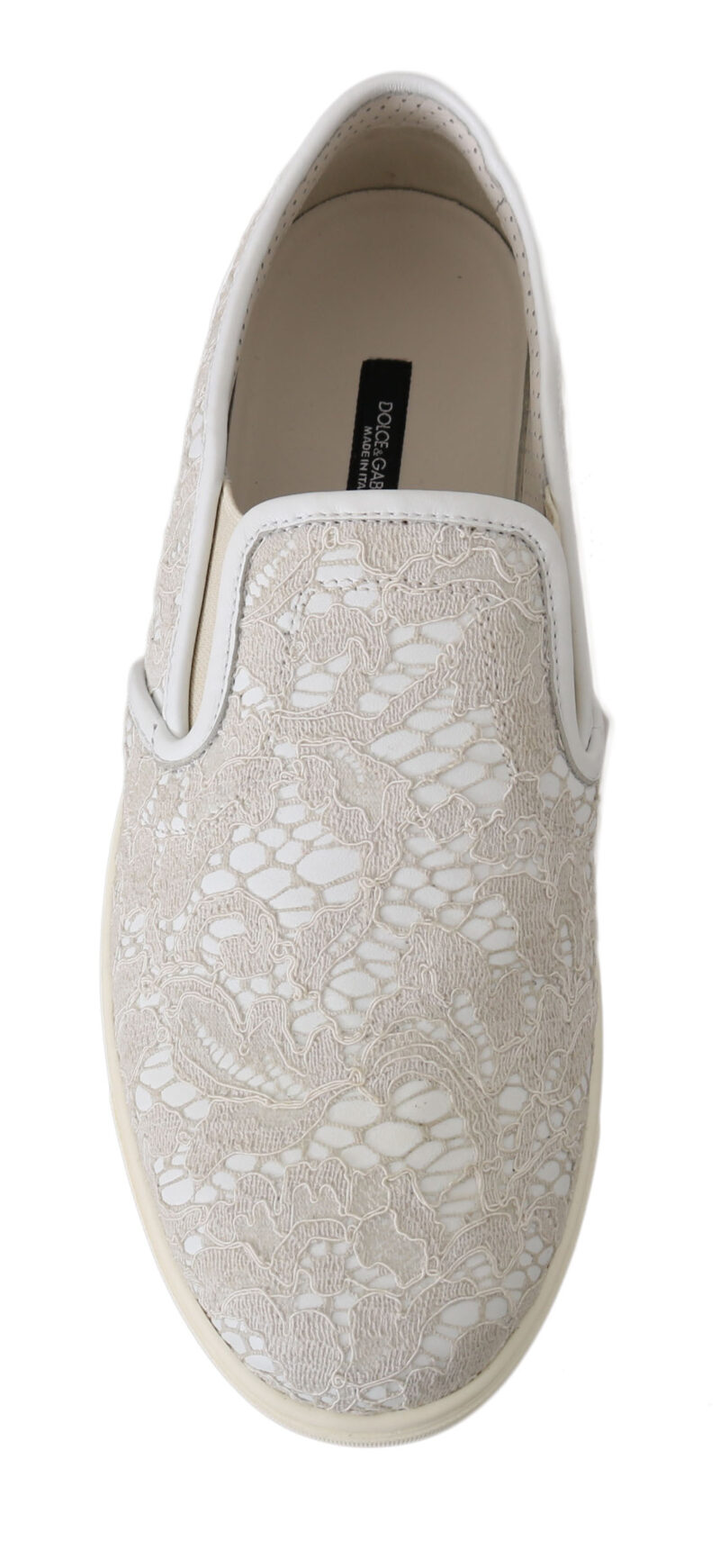 Dolce & Gabbana Elegant Off White Loafers for Ladies - Image 4