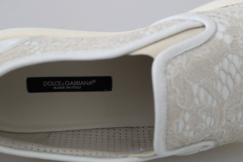 Dolce & Gabbana Elegant Off White Loafers for Ladies - Image 5