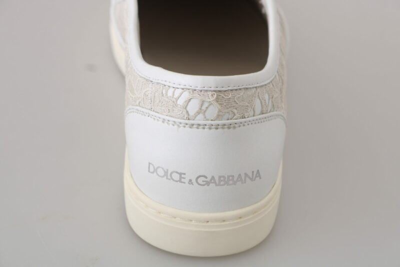 Dolce & Gabbana Elegant Off White Loafers for Ladies - Image 6
