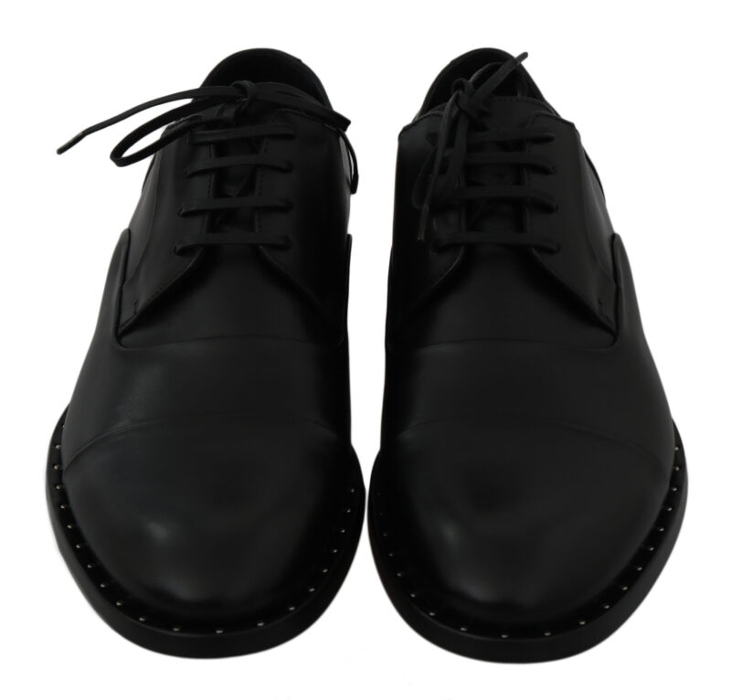 Dolce & Gabbana Sleek Black Leather Formal Dress Shoes - Image 2