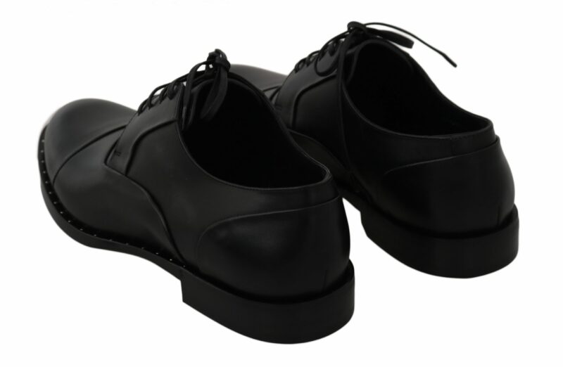 Dolce & Gabbana Sleek Black Leather Formal Dress Shoes - Image 4