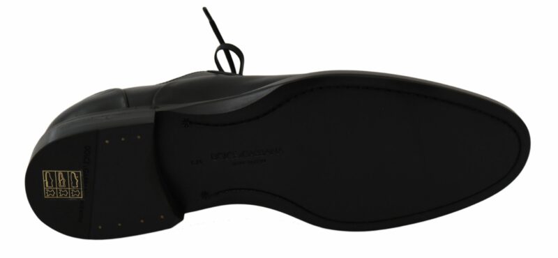 Dolce & Gabbana Sleek Black Leather Formal Dress Shoes - Image 6