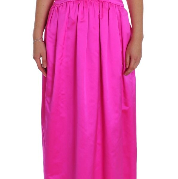 Dolce & Gabbana Elegant Silk Full Length Pink Sheath Dress