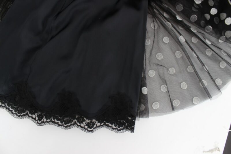 Dolce & Gabbana Elegant Polka Dotted Ruffled Dress - Image 8