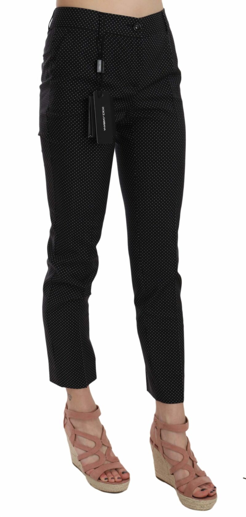 Dolce & Gabbana Elegant Black Virgin Wool Trousers - Image 3