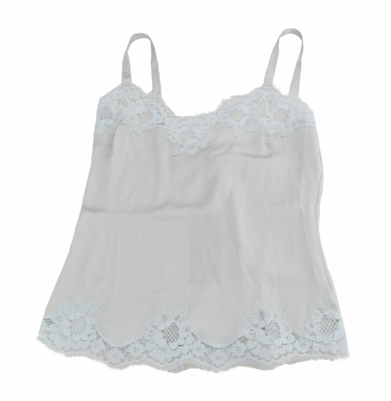 Dolce & Gabbana Silk Stretch Floral Lace Chemise Dress - Image 4