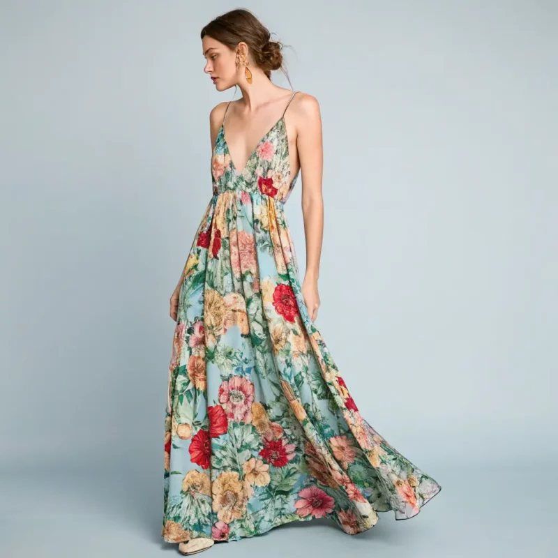 Silk Maxi Dress