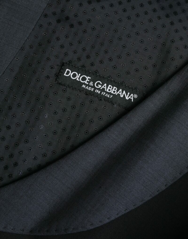 Dolce & Gabbana Black Wool Waistcoat Dress Formal Vest - Image 7