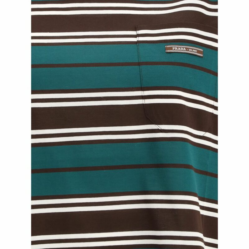 Prada Striped cotton T-shirt - Image 3