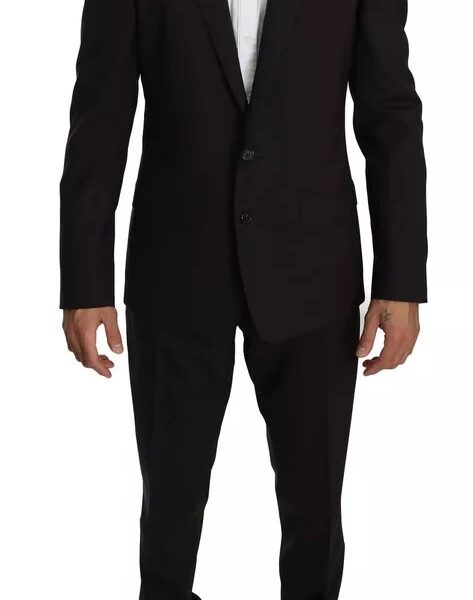 Dolce & Gabbana Purple Wool Stretch 2 Piece MARTINI Suit