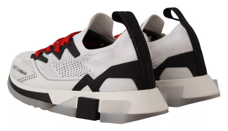 Dolce & Gabbana White SORRENTO Sport Stretch Men Shoes Sneakers - Image 2