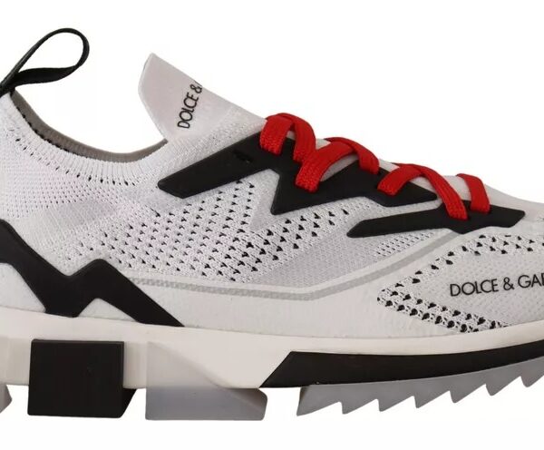 Dolce & Gabbana White SORRENTO Sport Stretch Men Shoes Sneakers