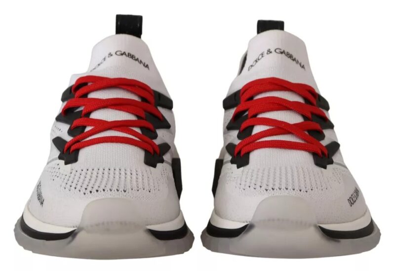 Dolce & Gabbana White SORRENTO Sport Stretch Men Shoes Sneakers - Image 6