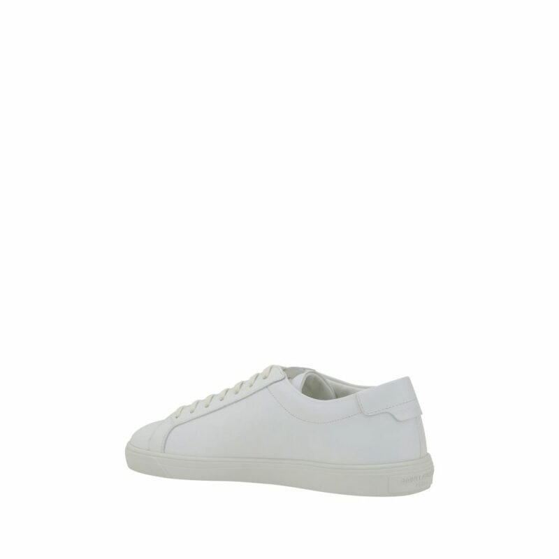 Saint Laurent Leather Sneakers - Image 3