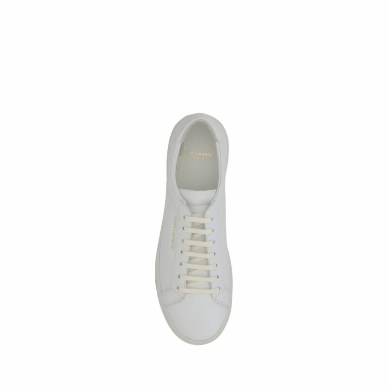 Saint Laurent Leather Sneakers - Image 4