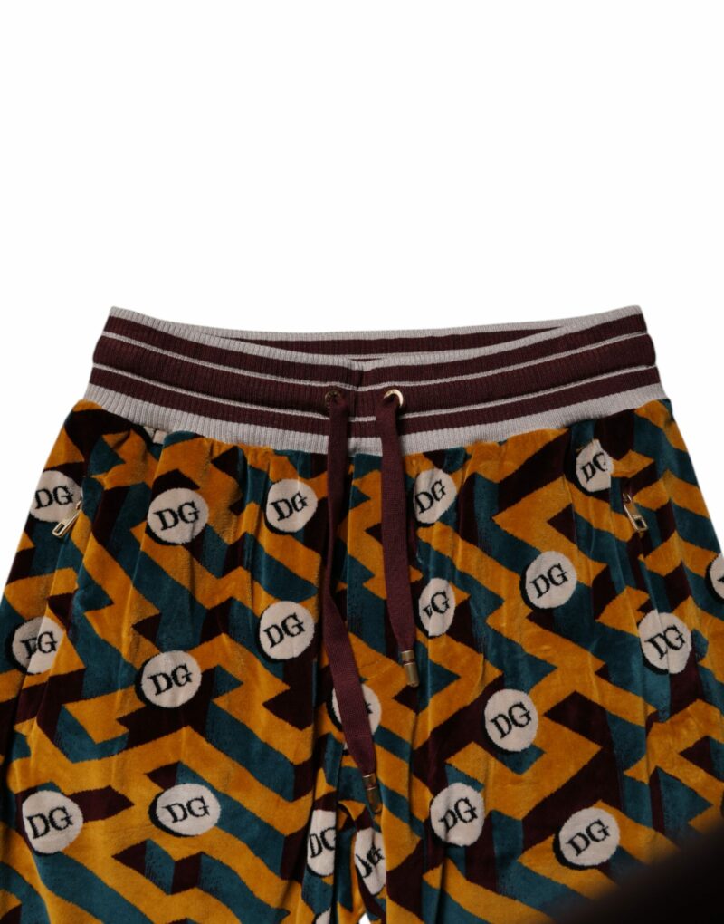 Dolce & Gabbana Multicolor Logo Monogram Jogger Sweatpants Pants - Image 5