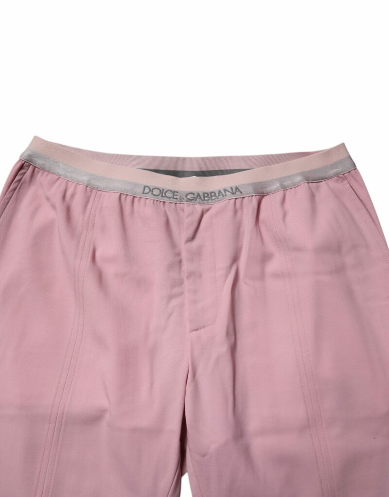 Dolce & Gabbana Pink Cotton Stretch Chino Pants - Image 5