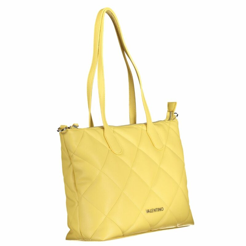 Valentino Bags Yellow Polyethylene Handbag - Image 3