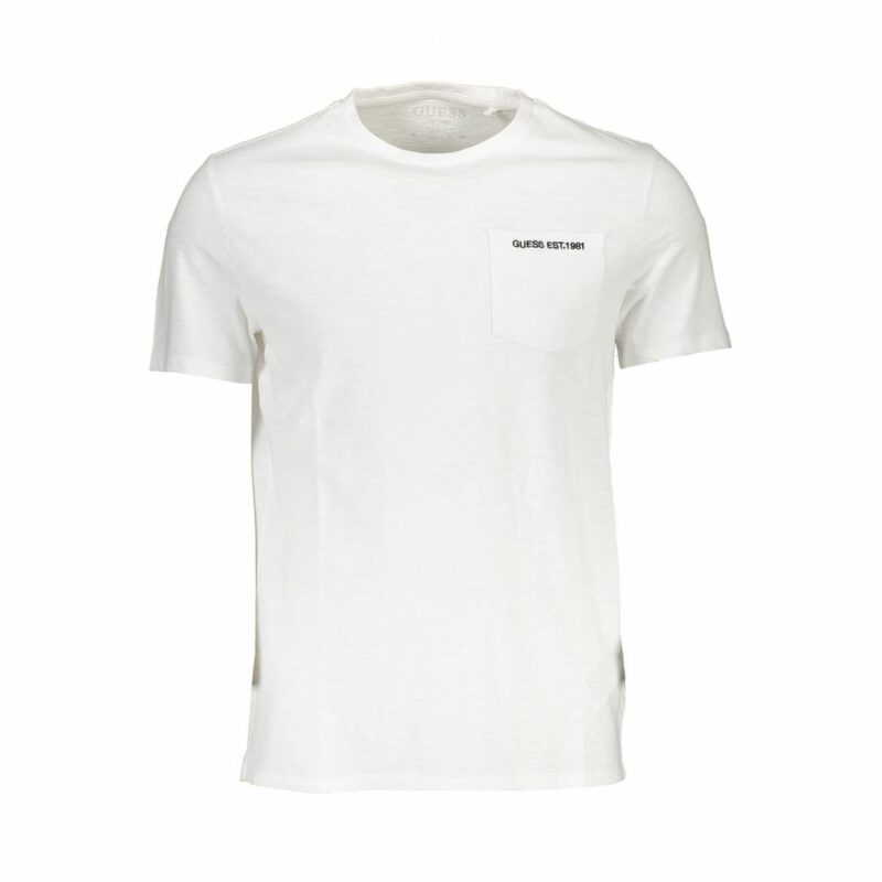 Guess Jeans White Cotton Men T-Shirt