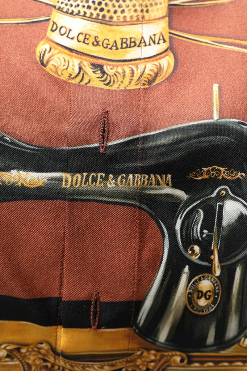 Dolce & Gabbana Multicolor Tailor Print Silk Casual Shirt - Image 6
