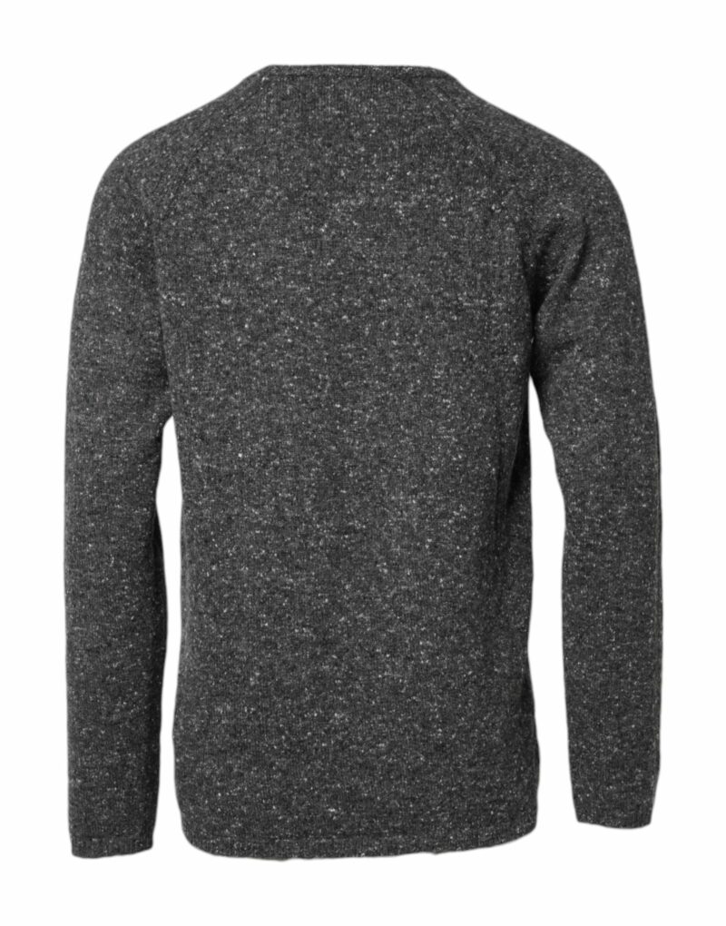 Dolce & Gabbana Gray Wool Knitted Round Neck Pullover Sweater - Image 4