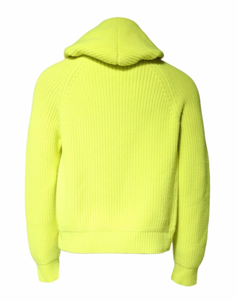 Dolce & Gabbana Green 69 Knit Hooded Men Pullover Sweater - Image 4