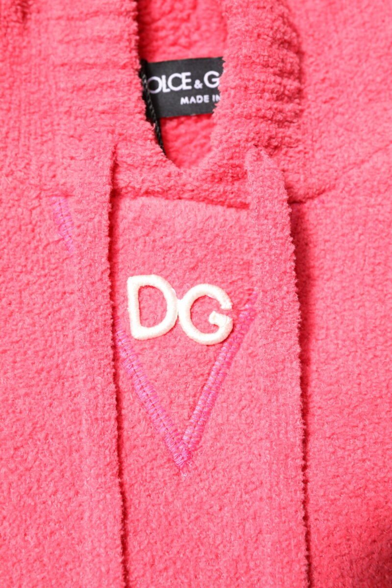 Dolce & Gabbana Red Cotton Knit Hooded Men Pullover Sweater - Image 6