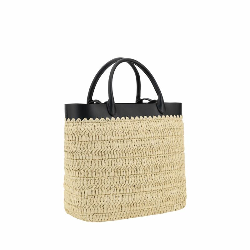 Prada Woven raffia Tote Bag - Image 3