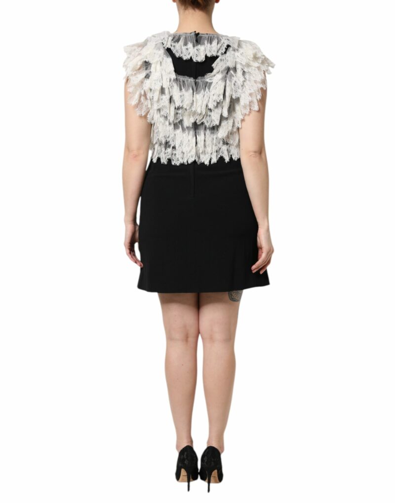 Dolce & Gabbana Black Fashion Devotion Embellish Mini Dress - Image 4