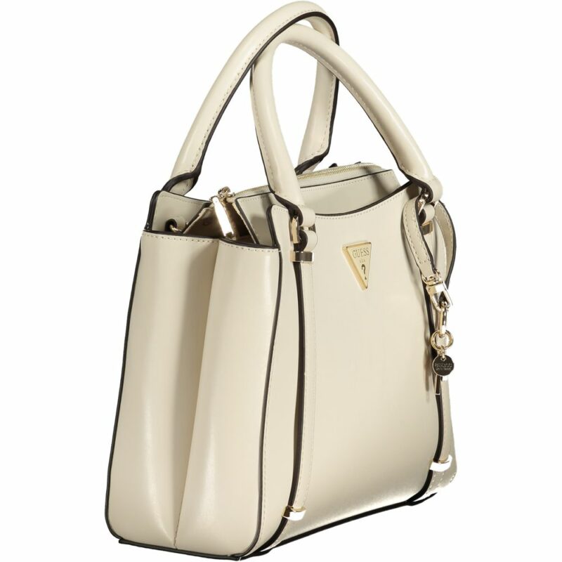Guess Jeans Beige Polyethylene Women Handbag - Image 3