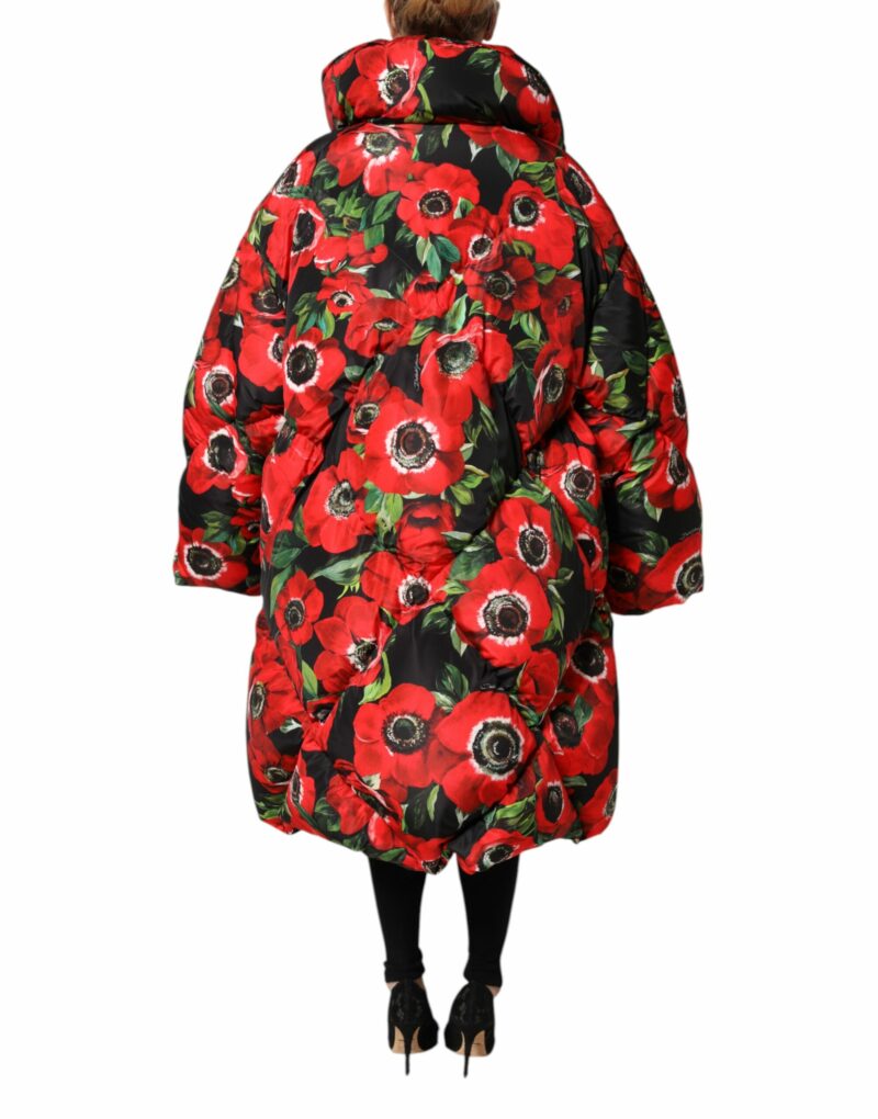 Dolce & Gabbana Multicolor Floral Full Zip Padded Jacket - Image 4