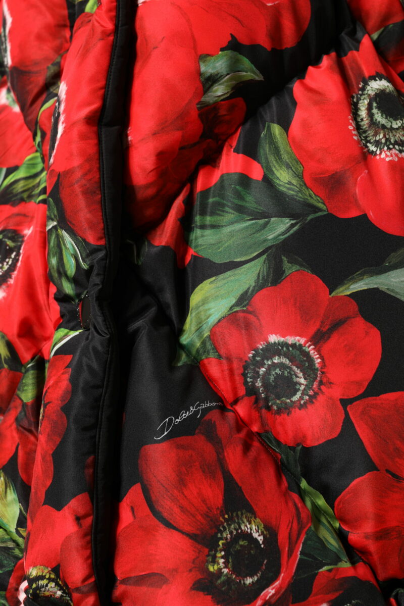 Dolce & Gabbana Multicolor Floral Full Zip Padded Jacket - Image 6