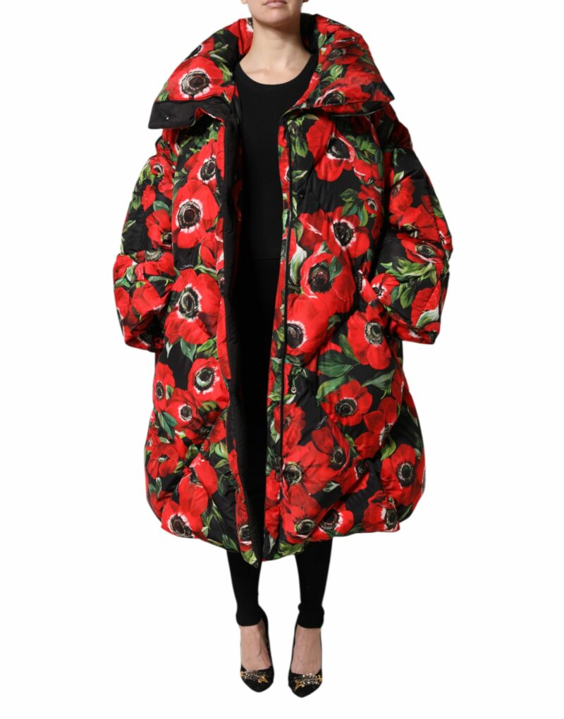 Dolce & Gabbana Multicolor Floral Full Zip Padded Jacket - Image 7