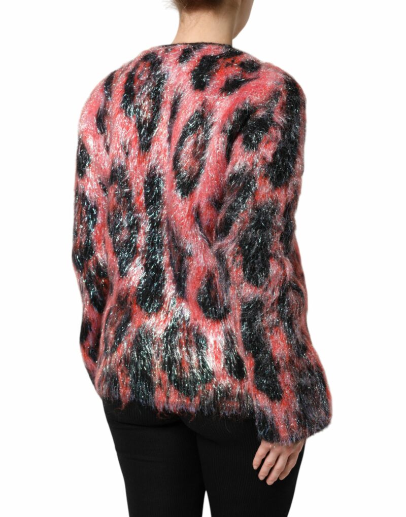 Dolce & Gabbana Red Mohair Wool Button Down Cardigan Sweater - Image 5