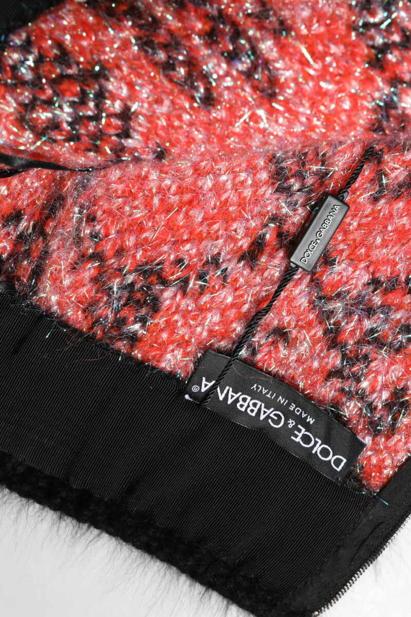 Dolce & Gabbana Multicolor Plush High Waist Mini Skirt - Image 7