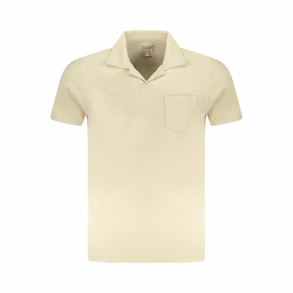 Guess Jeans Beige Cotton Men T-Shirt