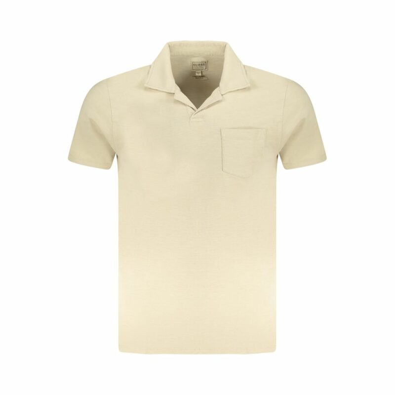 Guess Jeans Beige Cotton Men T-Shirt