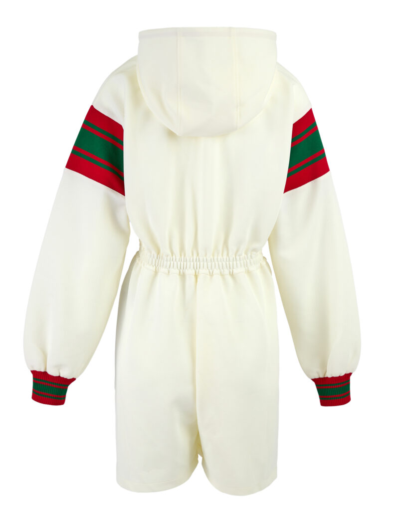 Gucci Cream Polyester Hooded Logo Sweatsuit - Image 2