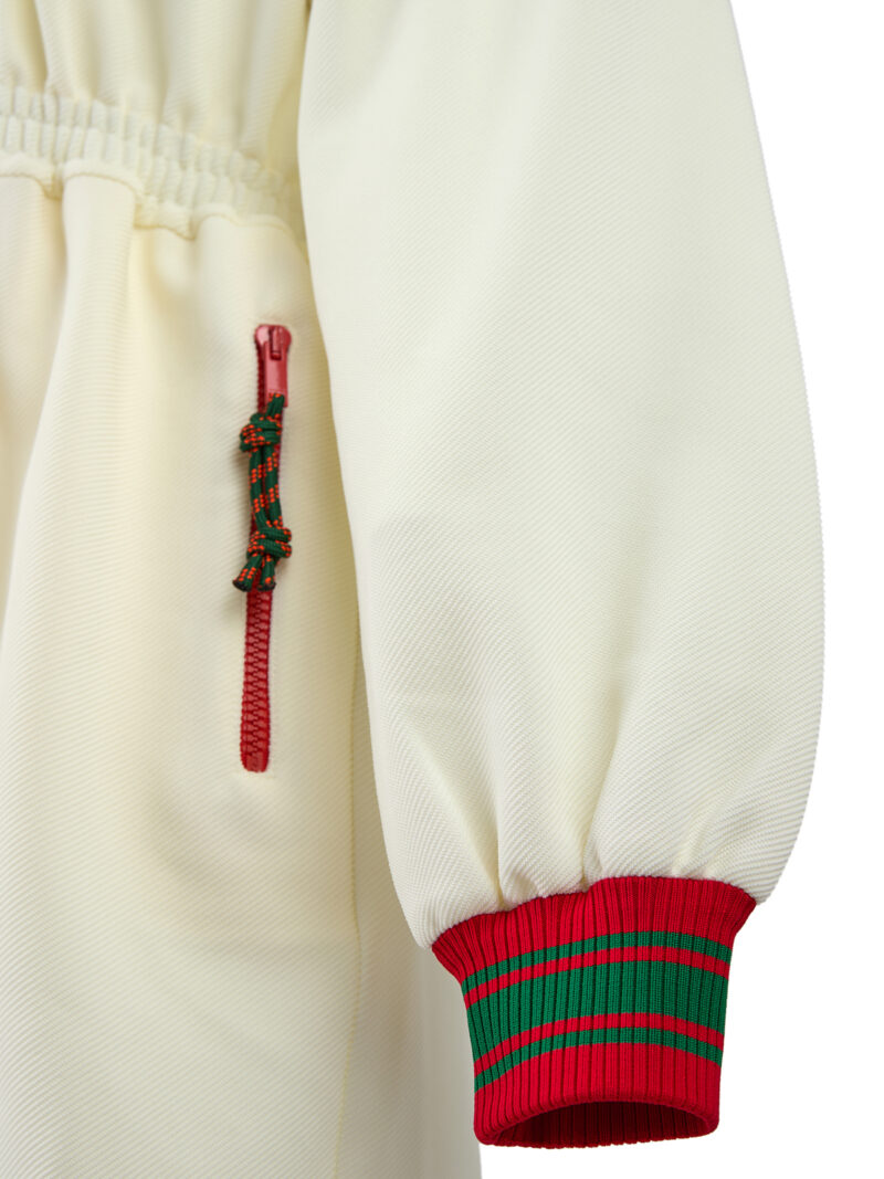 Gucci Cream Polyester Hooded Logo Sweatsuit - Image 4