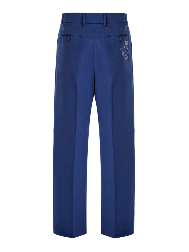 Gucci Blue Classic Cotton Pants - Image 2