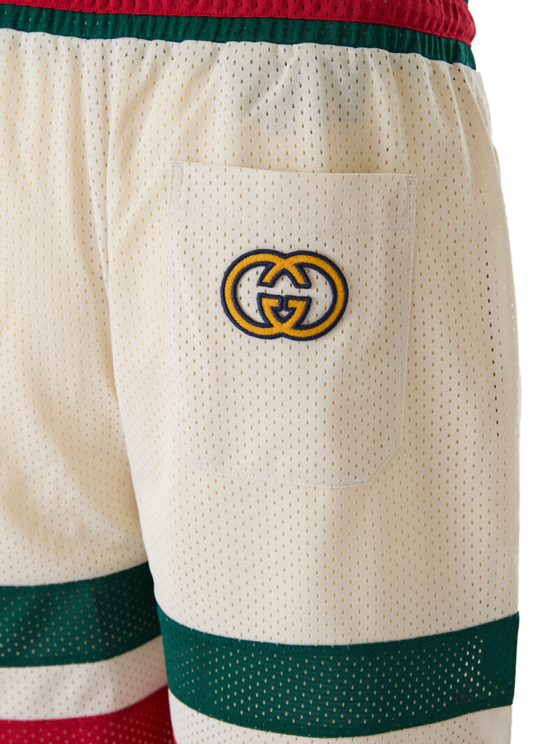 Gucci Cream polyester  Logo Shorts - Image 3