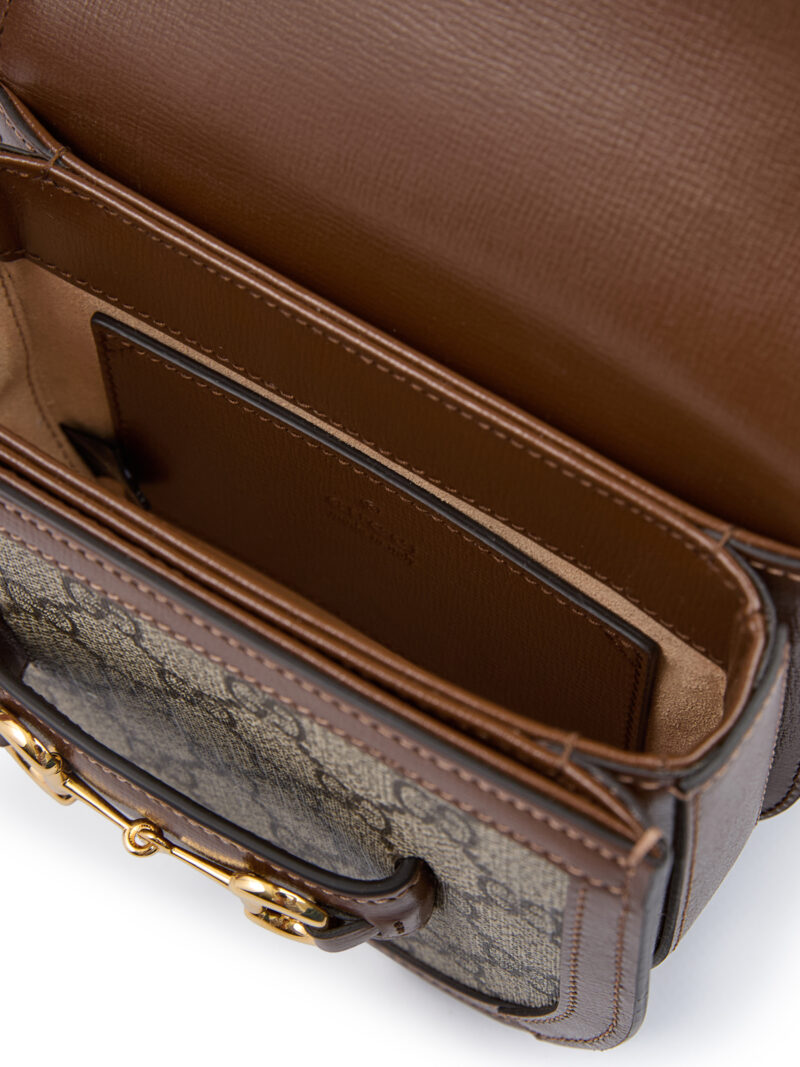 Gucci GG Beige Monogram Horsebit 1955 Belt Bag - Image 5