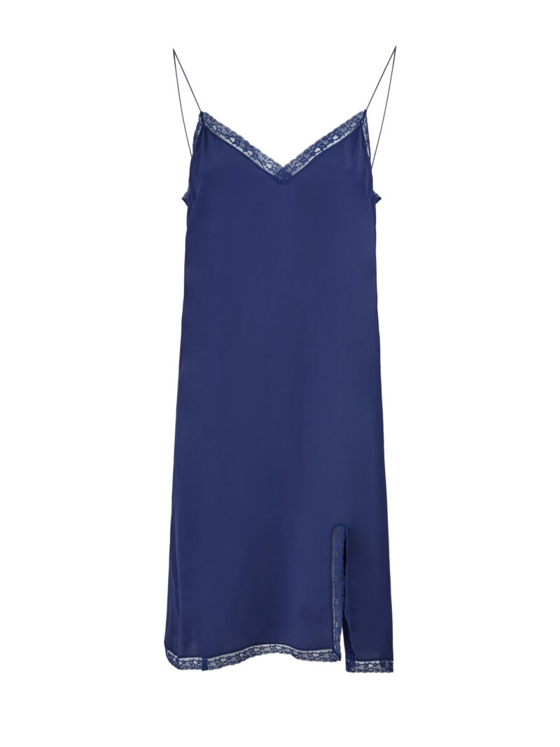 Gucci Blu Viscose and Cotton Mid Long Dress - Image 6